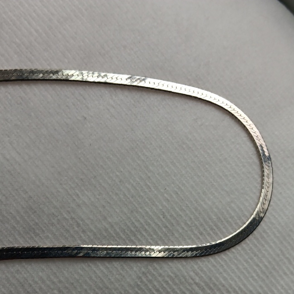 Sleek Silver-Tone Chain Necklace
